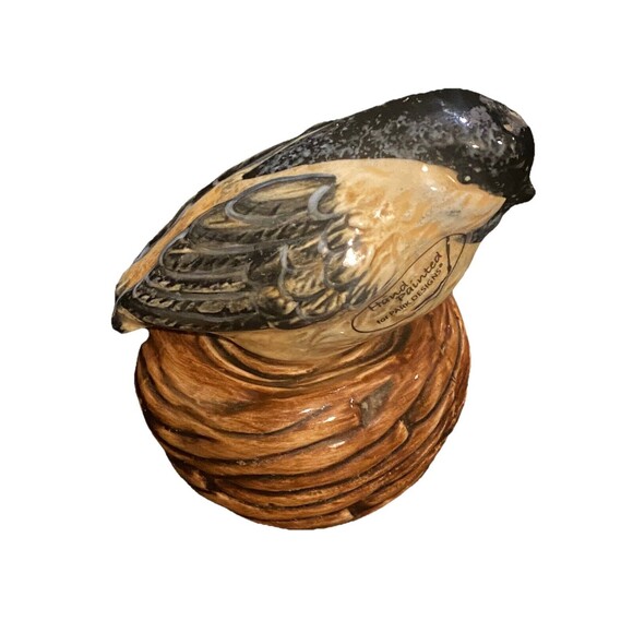 Park Designs "Winter Birds Collection", Bird on Nest Salt & Pepper Shakers - Picture 3 of 9